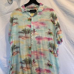 Awesome print PacSun aloha shirt